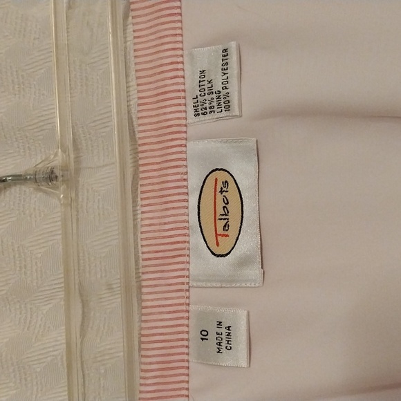 NWT Talbots skirt red and white lined size 10 very cute - Picture 5 of 6